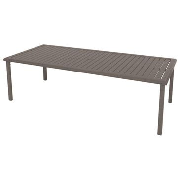 Tropitone Amici Patio Rectangular Dining Umbrella Table in Graphite - Table Only, , large
