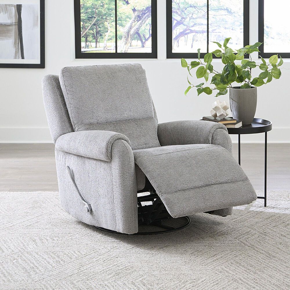 Simeon Collection Gentry Manual Swivel Glider Recliner in Shadowplay, , large