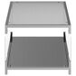 Furniture of America Blythe Coffee Table in Glass and Chrome, , large