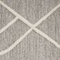 Feizy Euclid 2" x 3" Gray and Ivory Area Rug, , large