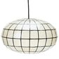 Creative Coop Ollie 1-Light Ceiling Light with White and Black Shade, , large