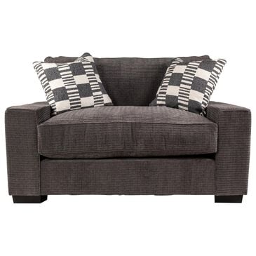 Michael Nicholas Designs Troy Chair and a Half in Lift Charcoal, , large