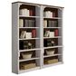 Wycliff Bay Durham 6-Shelf Bookcase in Weathered White and Cherry (Set of 2), , large