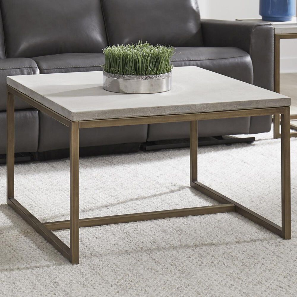 Home Styles Geometric Coffee Table in Chalky White, , large