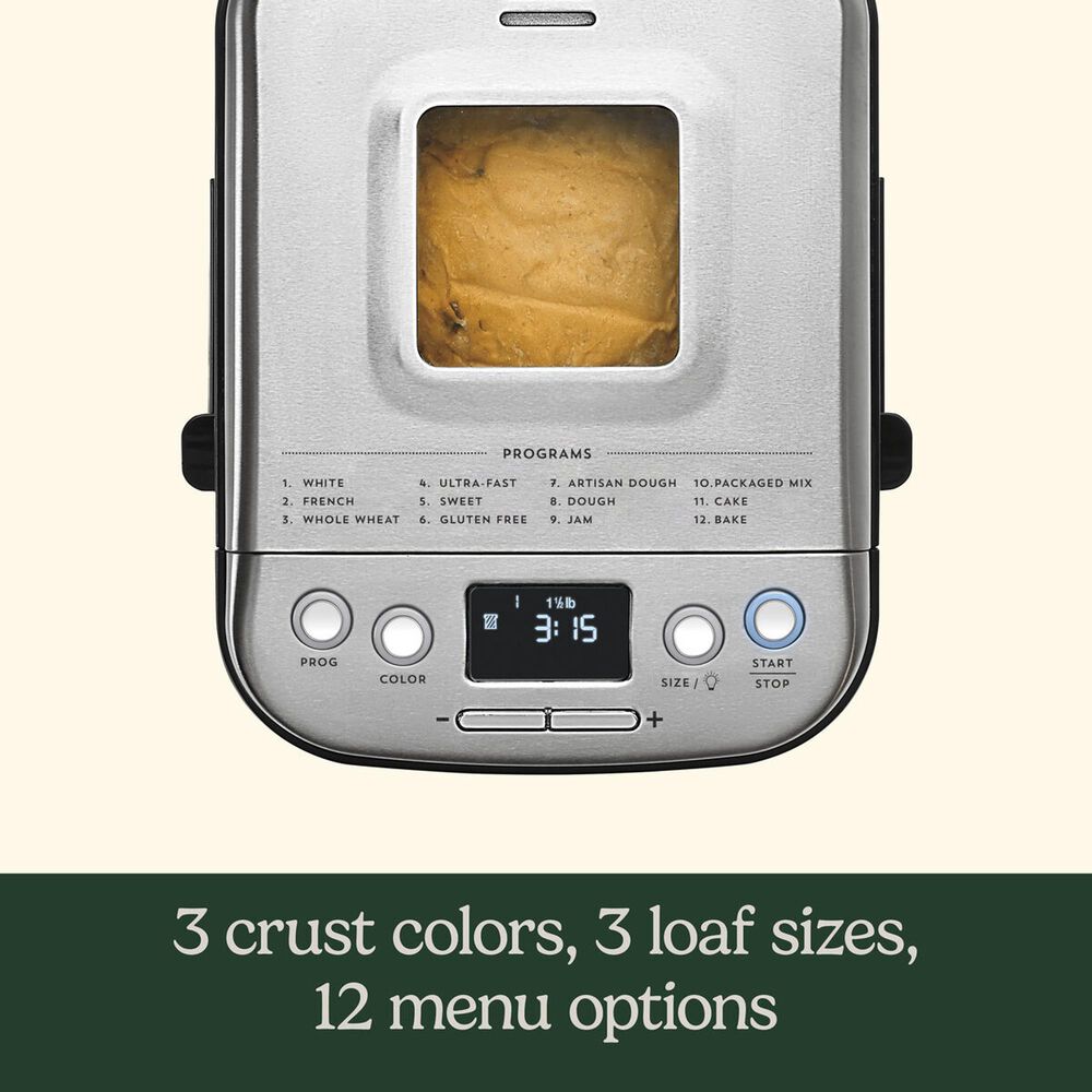 Cuisinart Compact Automatic Bread Maker in Stainless Steel, , large