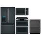 Cafe 4 Piece Kitchen Package in Black, , large