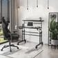 Rta Products Llc Galaxy Rolling Writing Desk in Black, , large