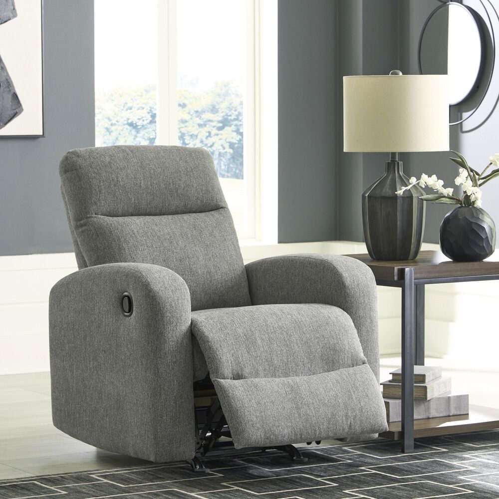 Ashley Gauntlet Manual Rocker Recliner in Sterling, , large