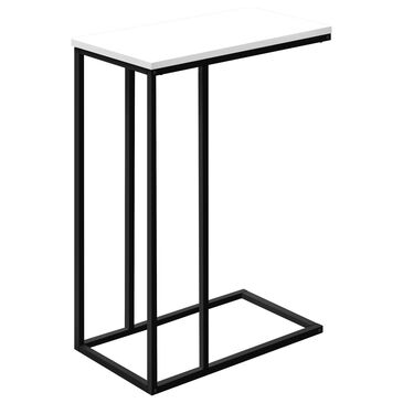 Monarch Specialties Accent Table in White and Black, , large