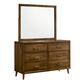 Mayberry Hill Malibu Dresser Mirror in Walnut, , large