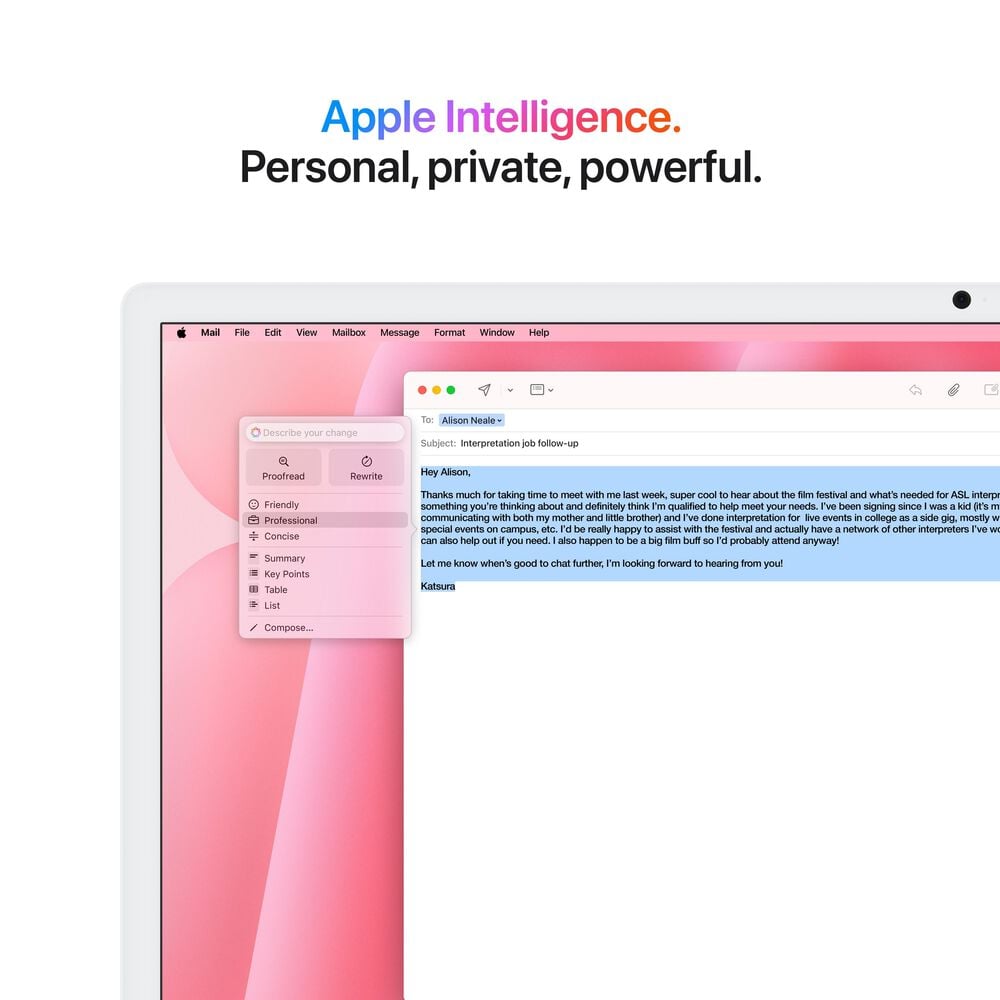 Apple 24-Inch iMac with Retina 4.5K display: Apple M4 Chip with 8-core CPU and 8-core GPU 16GB Unified Memory, 256GB SSD in Pink &#40;Latest Model&#41;, , large