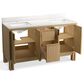 Kohler Solive 60" Double Bathroom Vanity in Light Oak with 2 cm White Quartz Top and Rectangular Sinks, , large