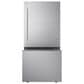 LG 26 Cu. Ft. Bottom Freezer Refrigerator in Stainless Steel, , large