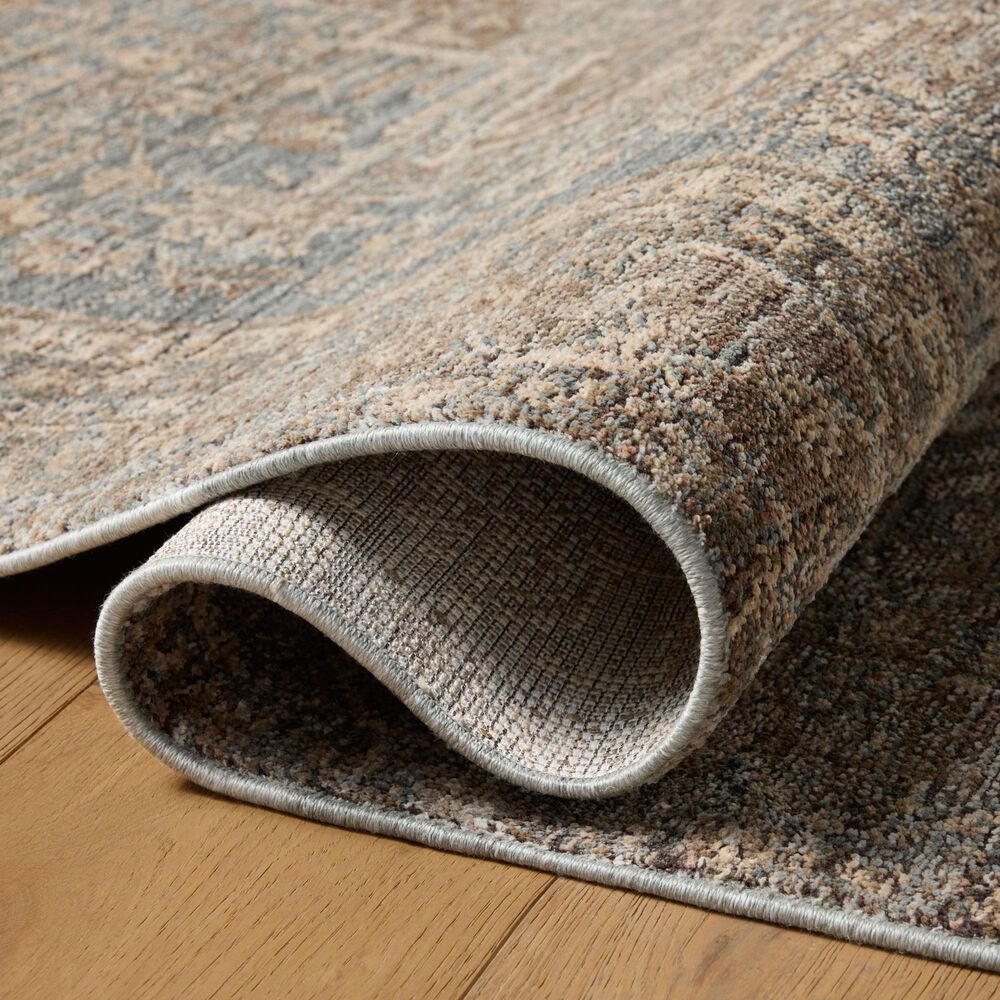Loloi Priscilla Blue and Bark 10&#39; Square Area Rug, , large