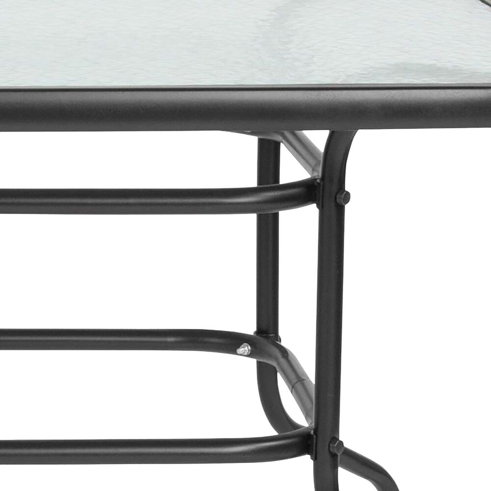 Flash Furniture Lila 7-Piece Patio Dining Set in Black, , large