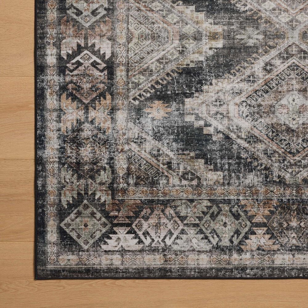 Amber Lewis x Loloi Josie 2&#39;3&quot; x 3&#39;9&quot; Ink and Earth Area Rug, , large