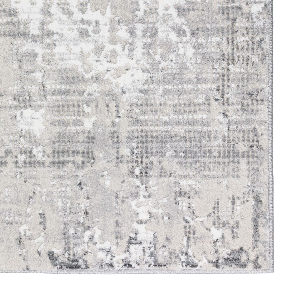 Dalyn Rug Company Rhodes Striped 3&#39;2&quot; x 5&#39;1&quot; Silver Area Rug, , large