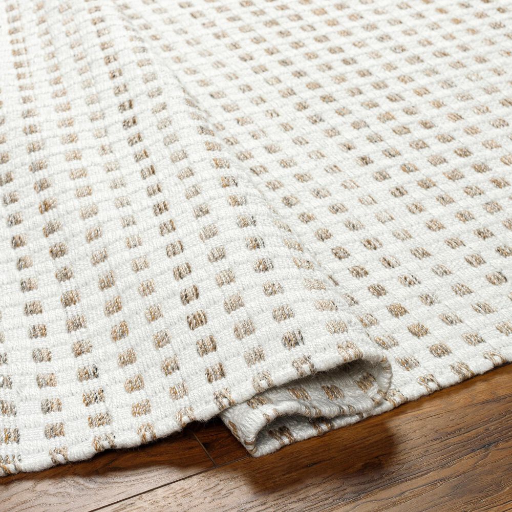 Surya Ariel 9&#39; x 12&#39; Brown and White Area Rug, , large