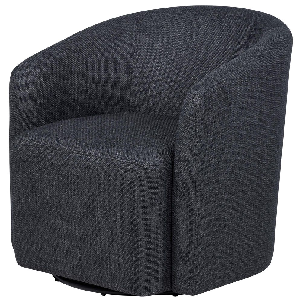 Coaster Mossbrook Swivel Accent Chair in Anthracite, , large