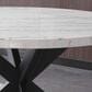 Steve Silver Xena 5-Piece Round Dining Set in White and Ebony, , large