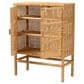 Baxton Studio Vivan 3-Shelf Storage Cabinet in Natural Brown, , large