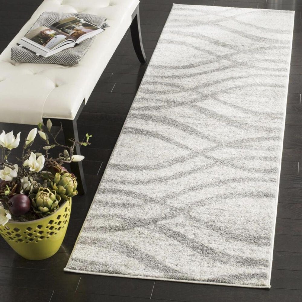 Safavieh Adirondack ADR125C 2"6" x 12" Cream and Gray Runner, , large