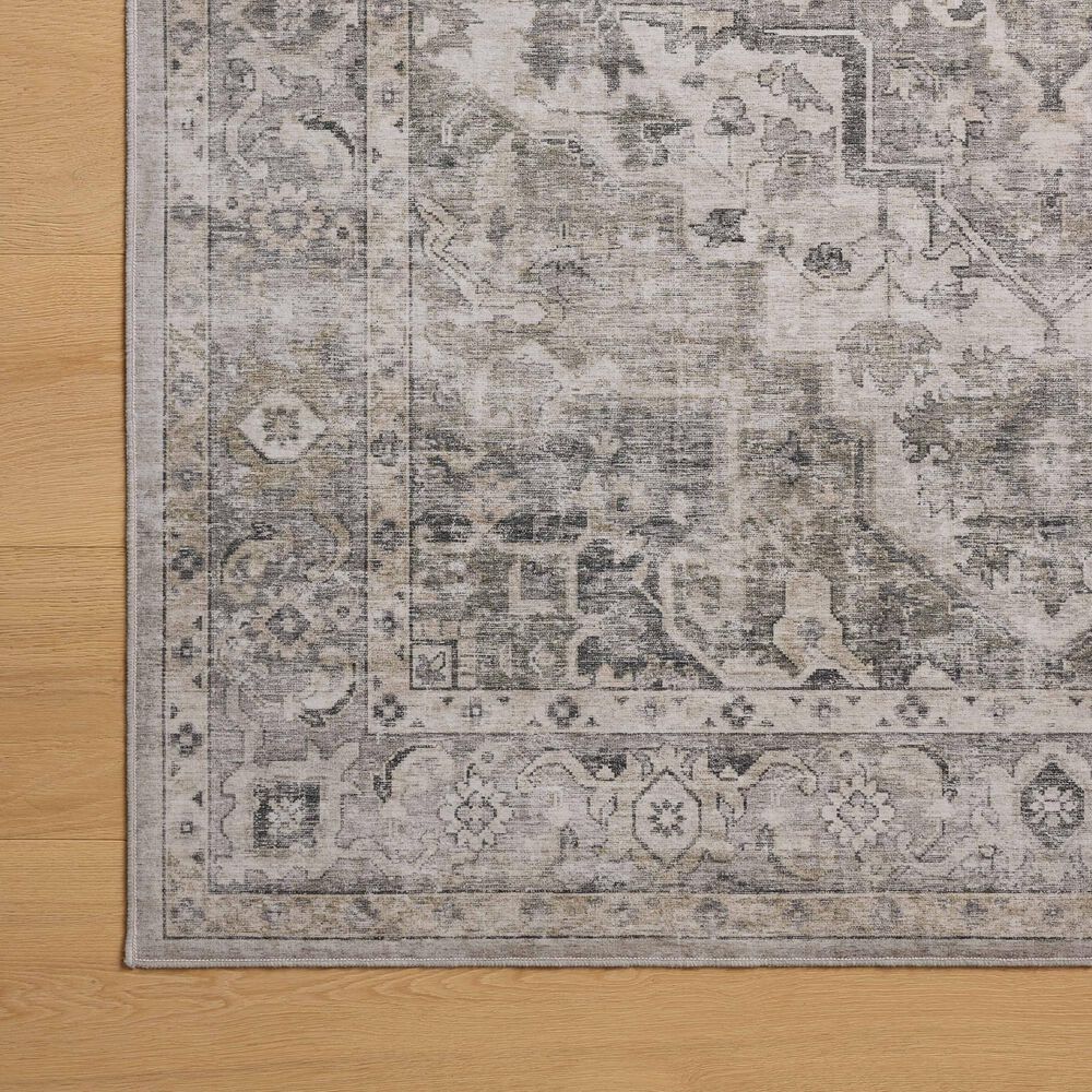 Amber Lewis x Loloi Josie 2&#39;6&quot; x 12&#39; Silver and Natural Runner, , large