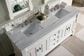 James Martin Vanities Brookfield 72" Double Bathroom Vanity in Bright White with 3 cm Arctic Fall Solid Surface Top and Rectangle Sinks, , large