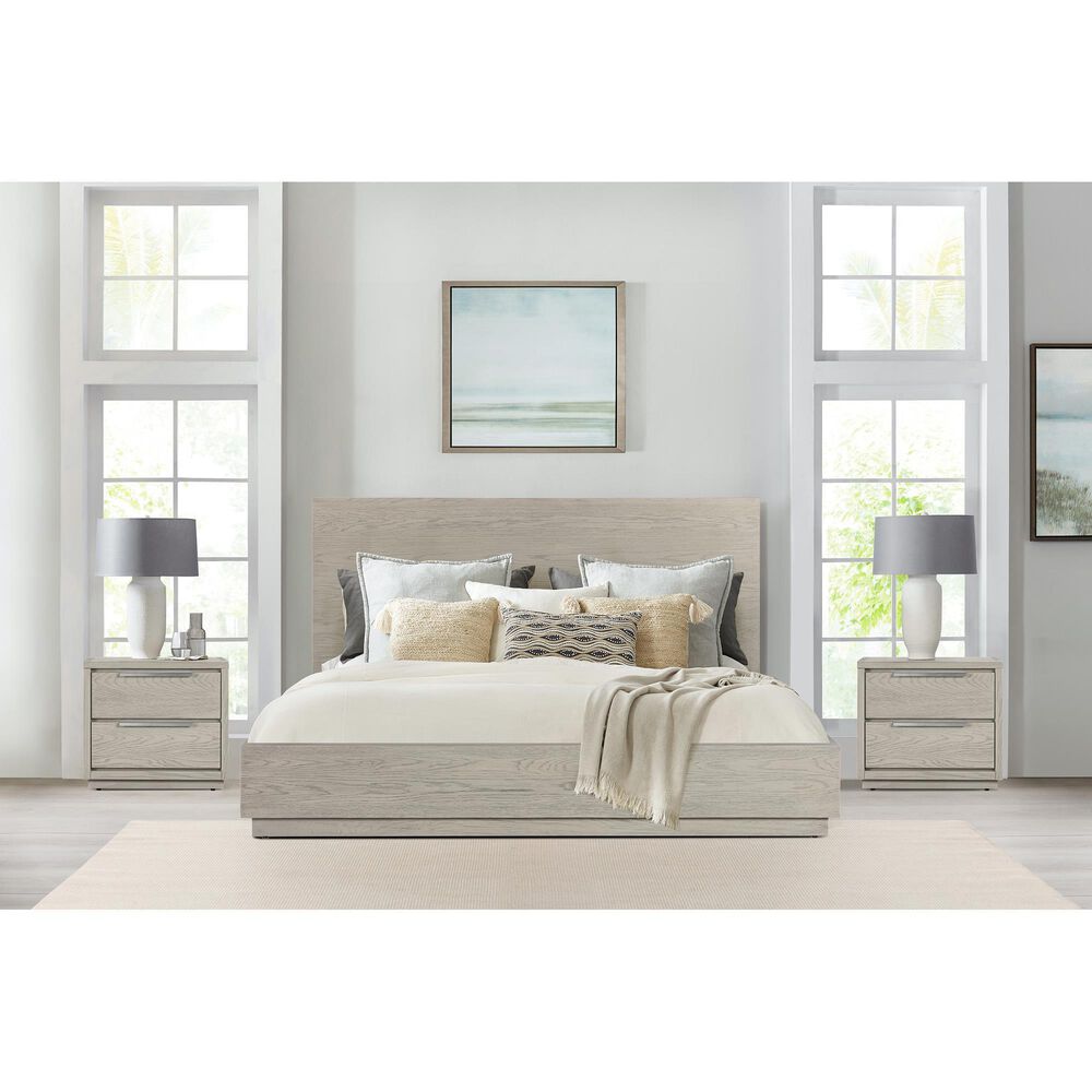 Blue River Abbey King Platform Bed in Silver Grey Oak, , large