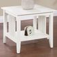 OSP Home Sierra End Table in White, , large