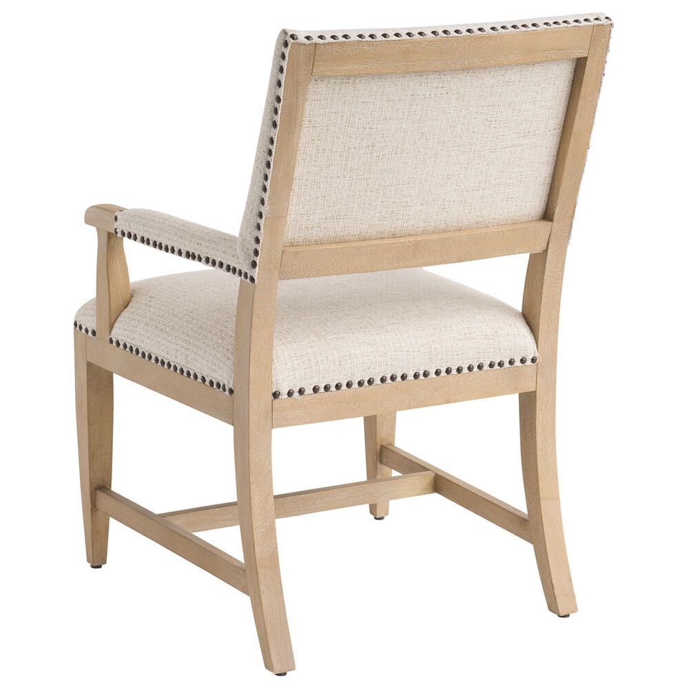 Lexington Home Brands Montecito Colburn Arm Chair with Seabridge Cushion in Light Chestnut and Ivory, , large