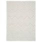 Nourison Versatile 6" x 9" Ivory and White Indoor/Outdoor Area Rug, , large