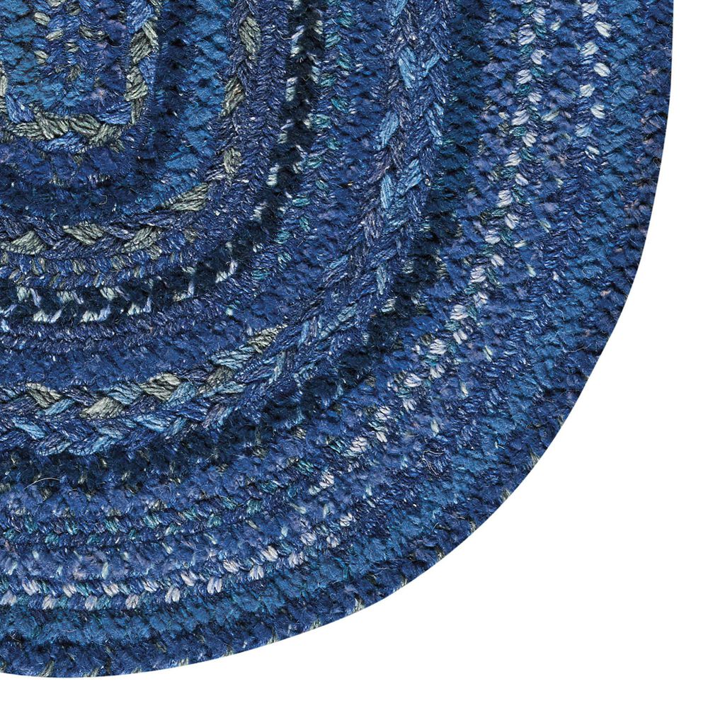 Capel Bayview 0036-470 2&#39; x 3&#39; Oval Twilight Blue Area Rug, , large