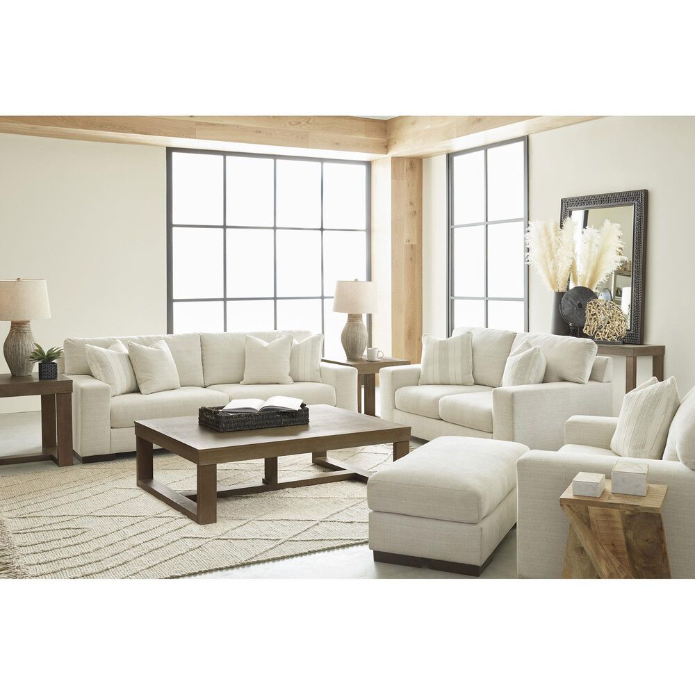 Ashley Maggie Stationary Sofa and Loveseat Set in Birch, , large