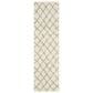 Safavieh Dallas Shag SGD258F-214 2"3" x 14" Ivory/Grey Runner, , large