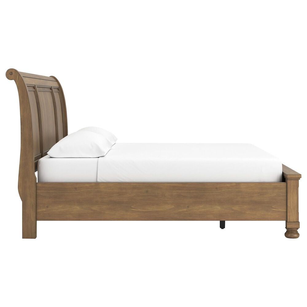 Ashley Feddinger 4-Piece King Storage Bedroom Set in Chestnut Brown, , large