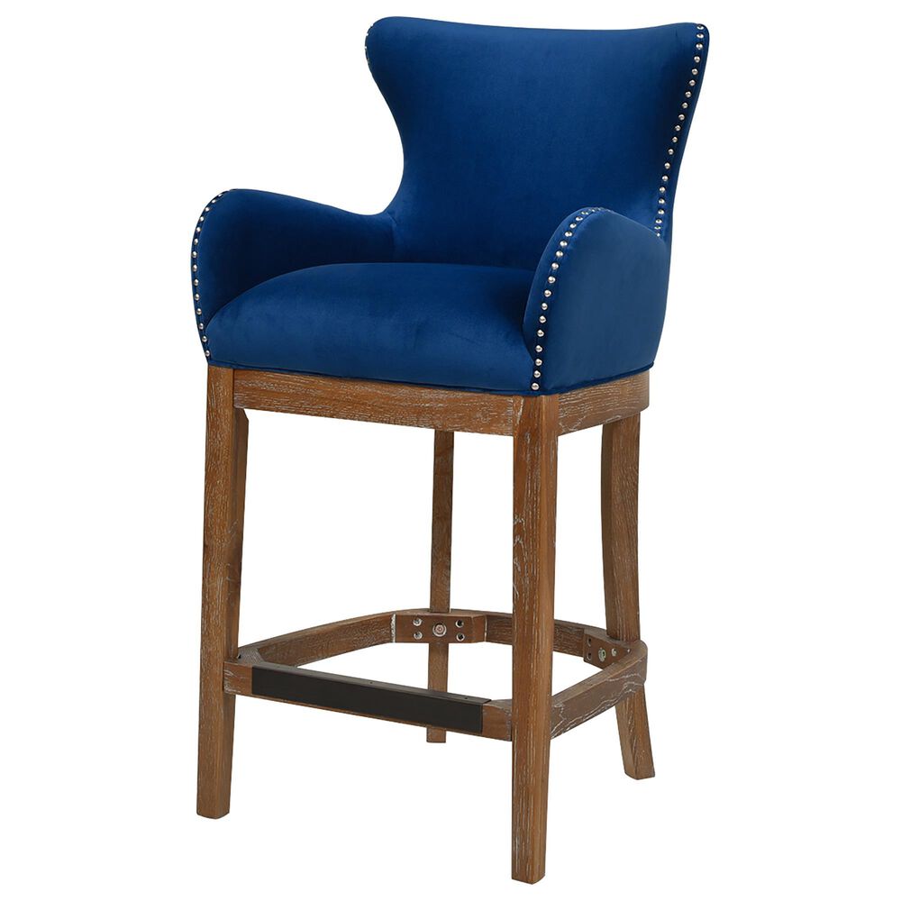 Jennifer Taylor Home Blake 26" Counter Height Stool in Deep Blue, , large