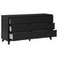 Ashley Danziar 6-Drawer Dresser in Matte Black, , large