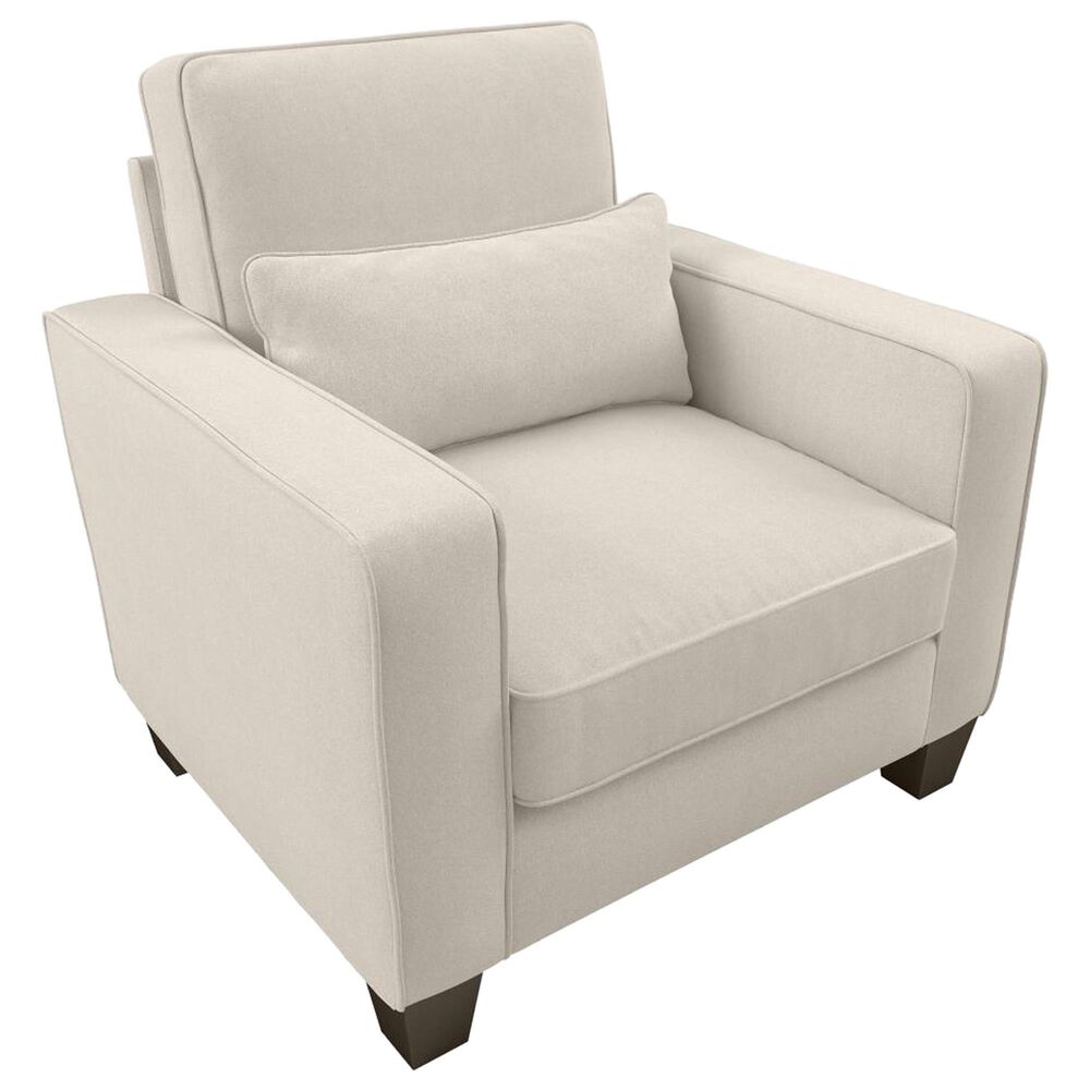 Bush Stockton Arm Chair and Ottoman in Cream, , large