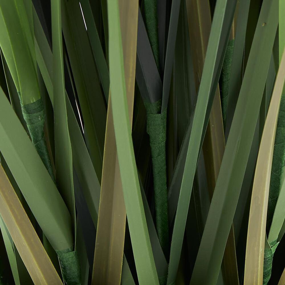 Maple and Jade 60&quot; Indoor/Outdoor Tall Artificial Onion Grass with Black Plastic Pot in Green, , large