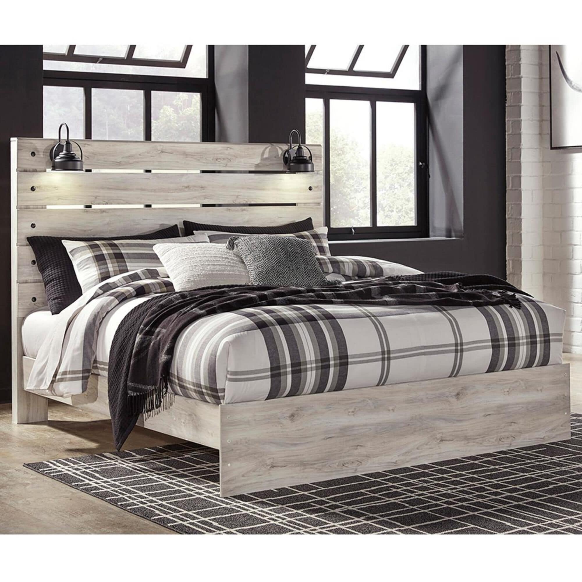 Whitewash bed frame discount