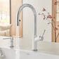 Blanco Urbena Pull-Down Kitchen Faucet 1.5 GPM in Chrome and White, , large