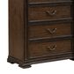 Belle Furnishings Provence Park 6-Drawer Chest in Chateau Brown, , large