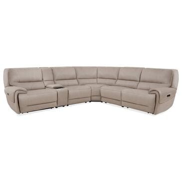 Oxford Furniture 6-Piece Leather Power Recliner Sectional , , large