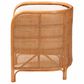 Baxton Studio Bandung Accent Chair with Light Honey Rattan in White, , large