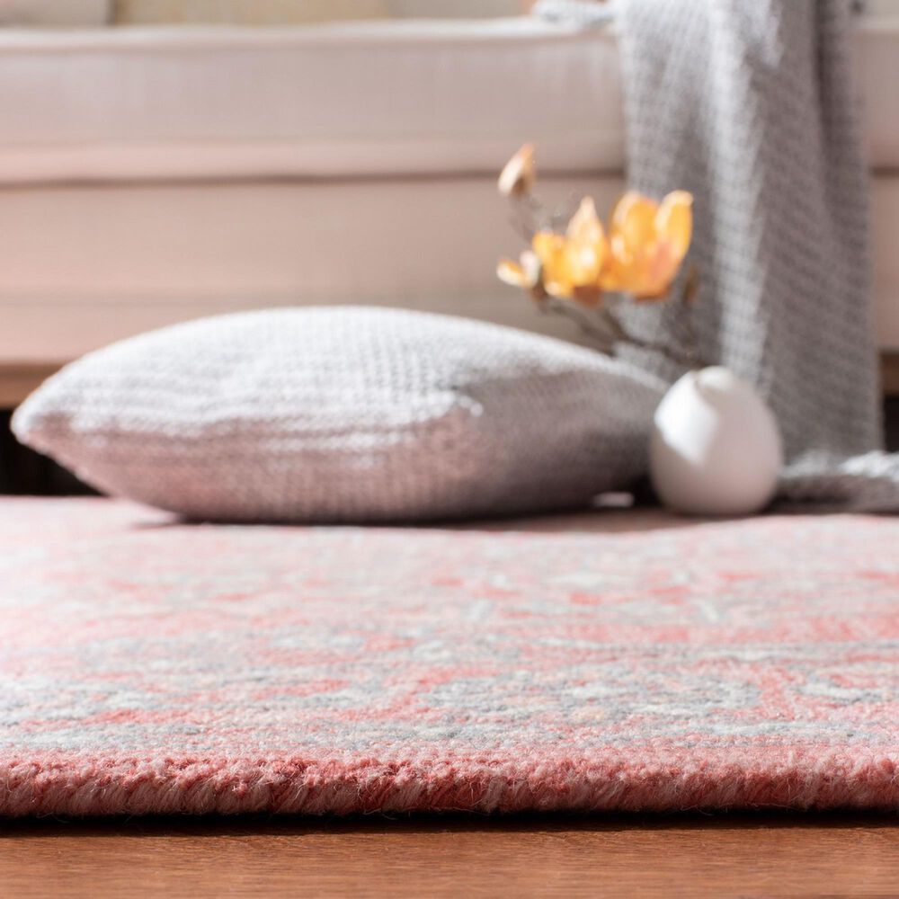 Safavieh Micro-Loop Oriental 2&#39;3&quot; x 11&#39; Pink and Ivory Runner, , large