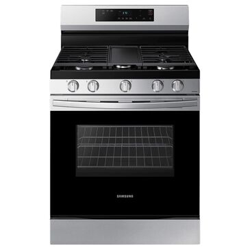 Samsung 6 Cu. Ft. Freestanding Gas Range with Integrated Griddle in Stainless Steel, , large