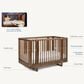 Maxi Cosi Embraced Forms 4-in-1 Convertible Crib in Chestnut, , large