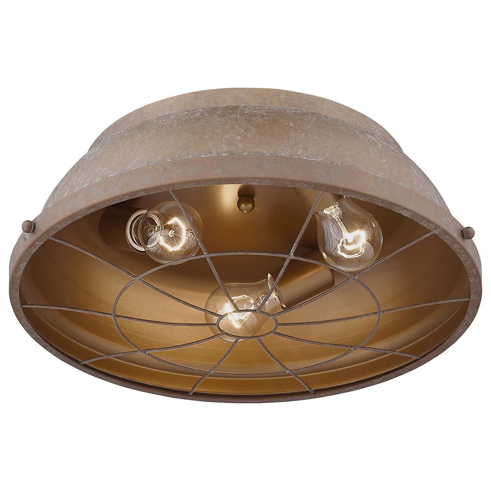 Golden Lighting Bartlett 16" Flush Mount in Copper Patina, , large