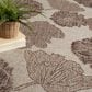 Nourison Garden Oasis Natural 8" x 10" Indoor/Outdoor Area Rug, , large